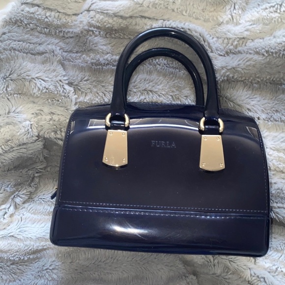Navy Furla Candy bag - Picture 2 of 2